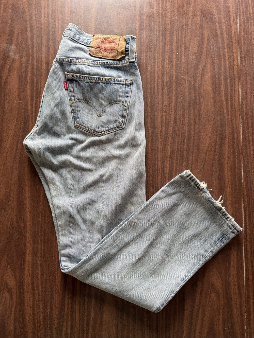 Levi's Men's 501 Straight Distressed Jean